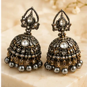 Oxidised Statement Earrings